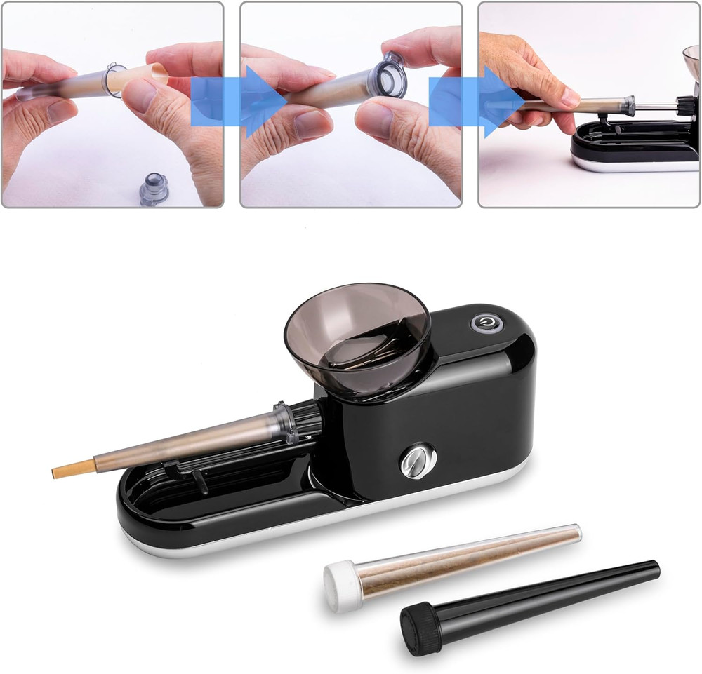 Upgraded Electric Cones Rolling Machine Automatic Cone Loader Minin Portable Pre
