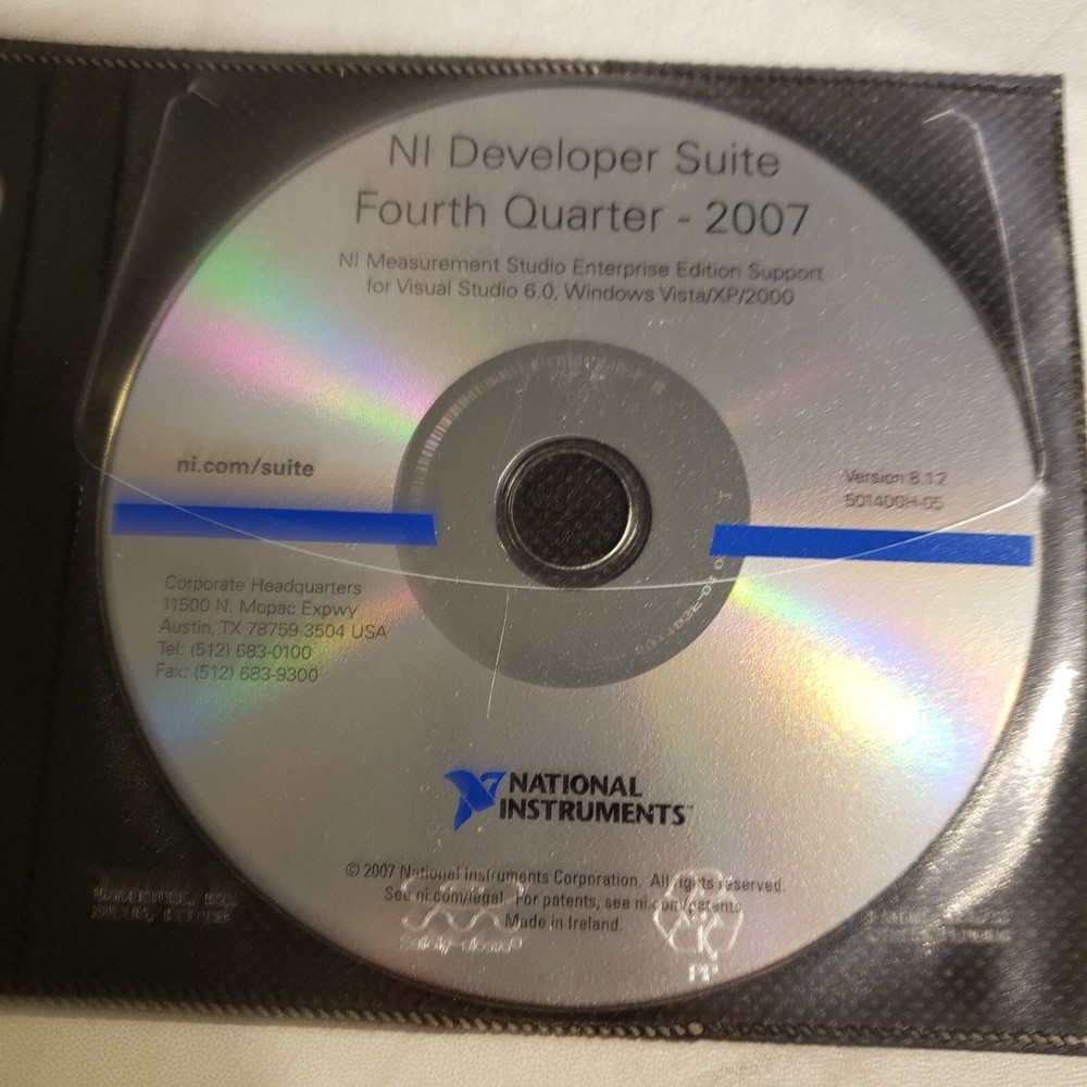 NI 501400H-03 Developer Suite Fourth Quarter 2007 Full Development System 8.5