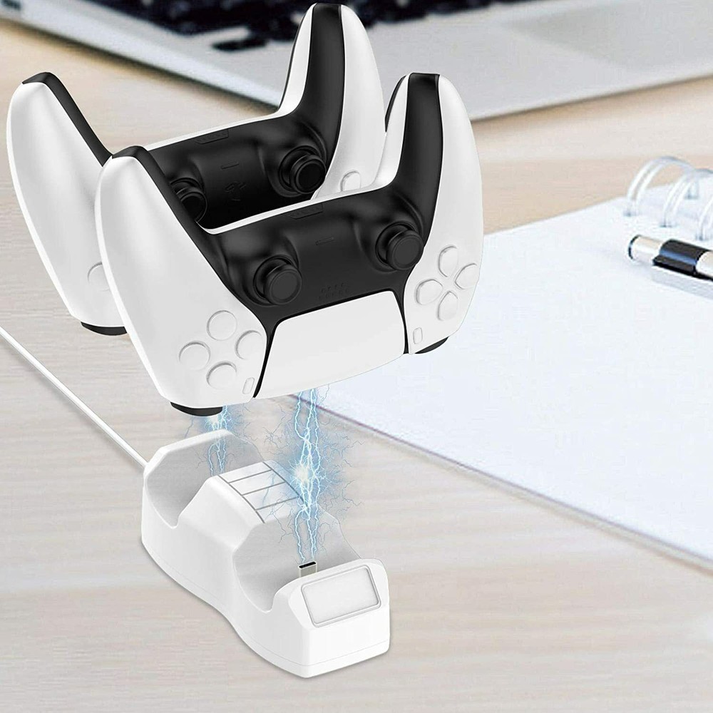 PS5 Controller Charger, DualSense PlayStation 5 Controller Charging Station Dock