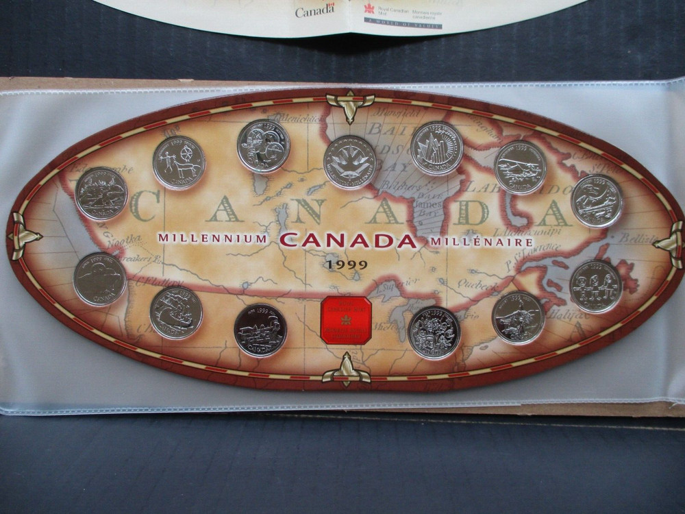 Canadian Millenium 1999 Quarters Collection RCM Issue Original Packaging