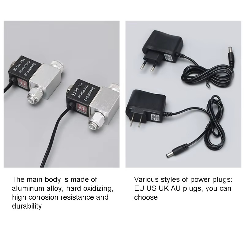 Aquarium Solenoid Valve Controller Quantity Co2 Aquarium Accessories DC12V