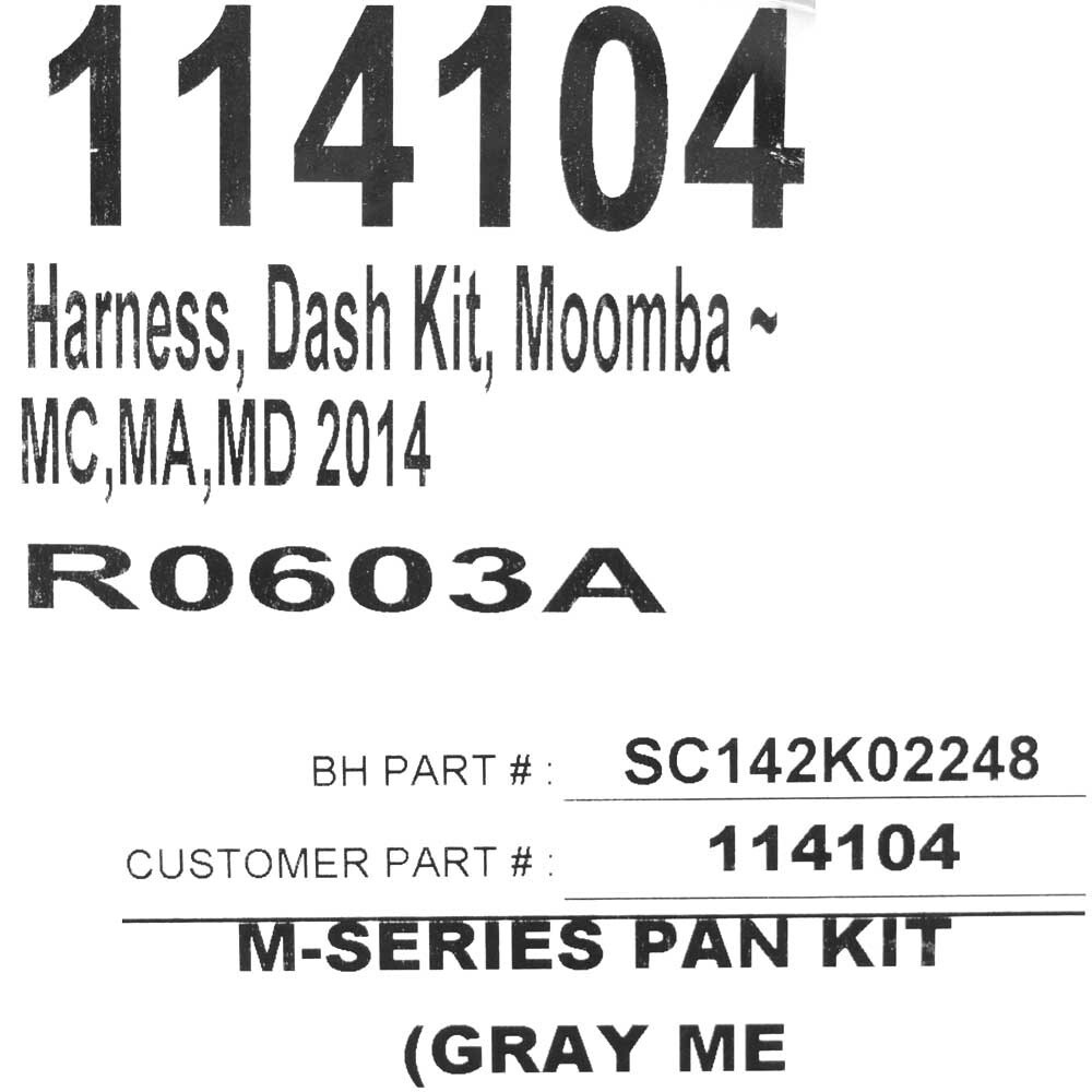 Moomba Boat Dash Panel Kit 114104 | Mojo 2.5 Black Gray 2014