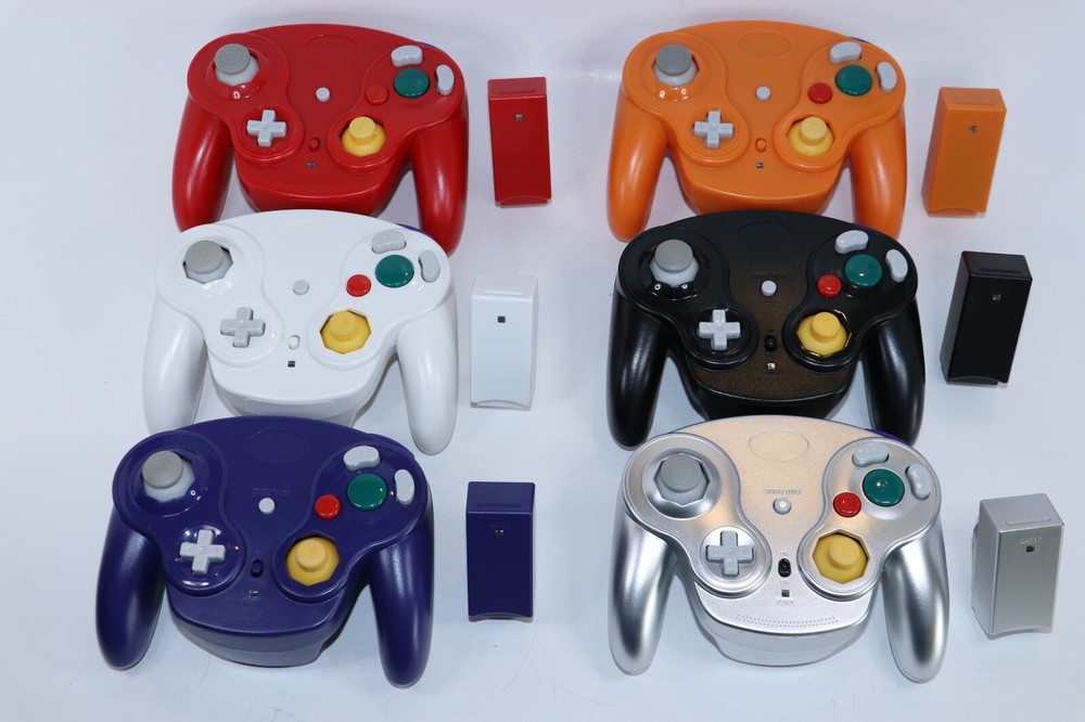 Wireless Game Controller W/ Adapter For Original Nintendo Gamecube Retro GC NGC