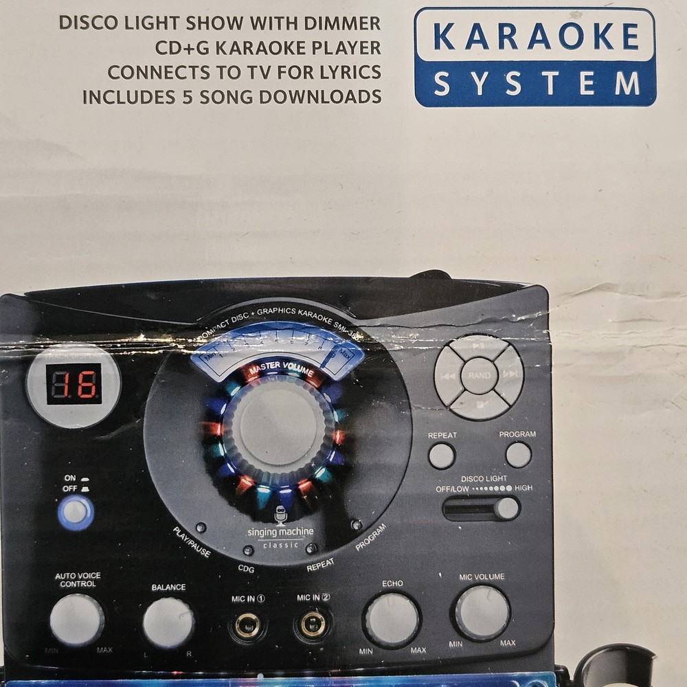 Singing Machine SML385 Karaoke System ...NEW