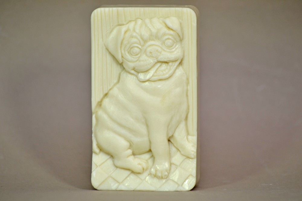 PUG SILICONE MOLD for soap making and other crafts DOG