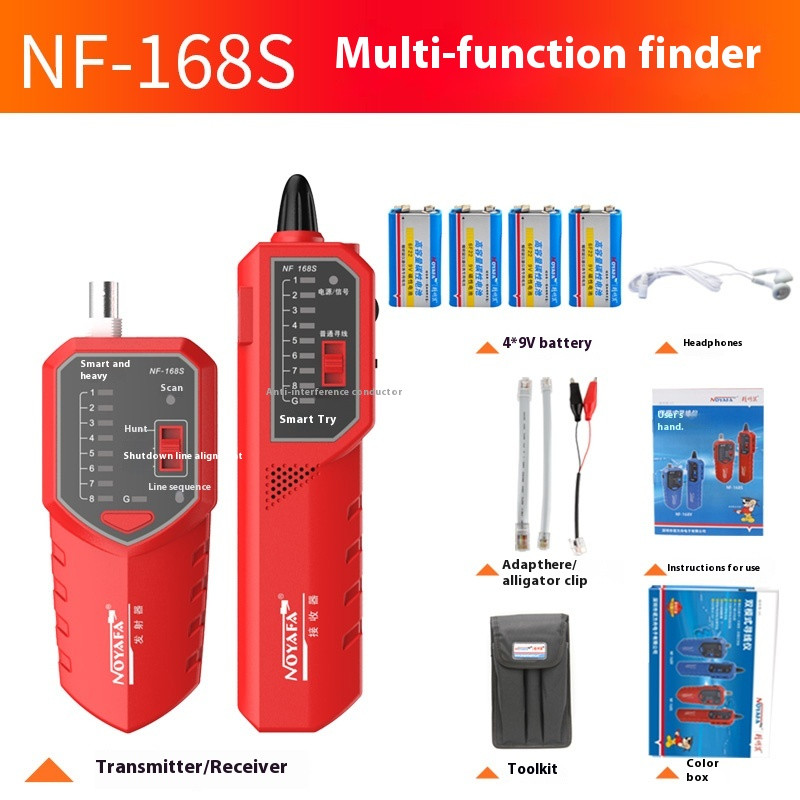 NF-168V Multifunctional Network Cable Tester Poe Anti-interference Tester