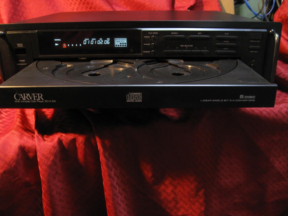 Carver SD/A350 Rack Mount CD Player Tested & Working w/ Remote Control