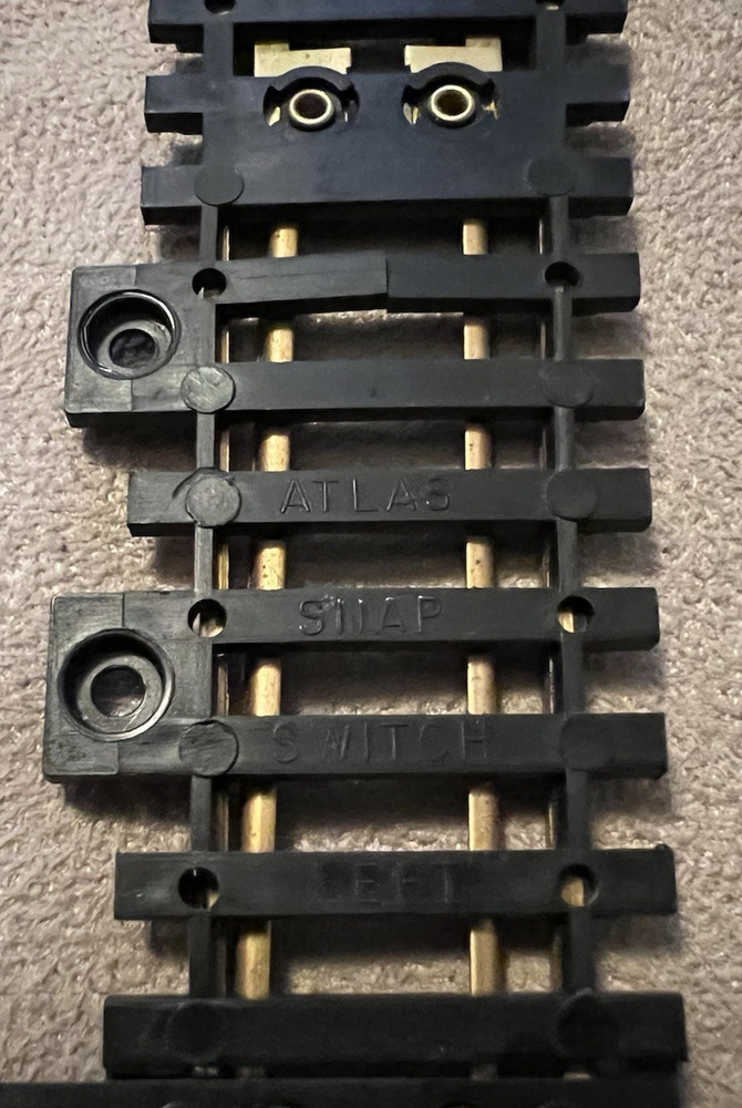 ATLAS HO Scale Brass Snap Switch 9" Left