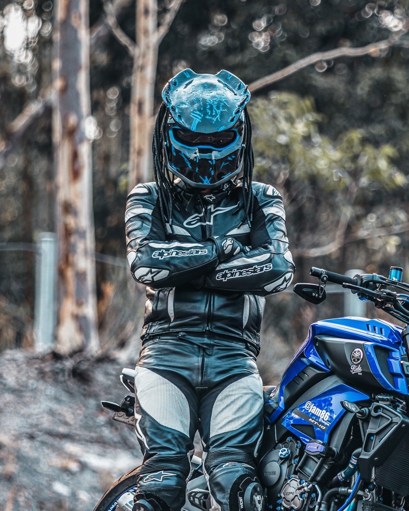 TOP PREDATOR MOTORCYCLE HELMET FIRE STYLE (DOT & ECE CERTIFIED)