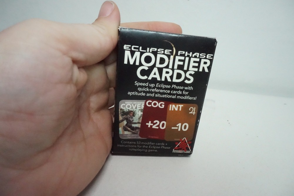 Posthuman Studios Eclipse Phase Modifier Cards VG