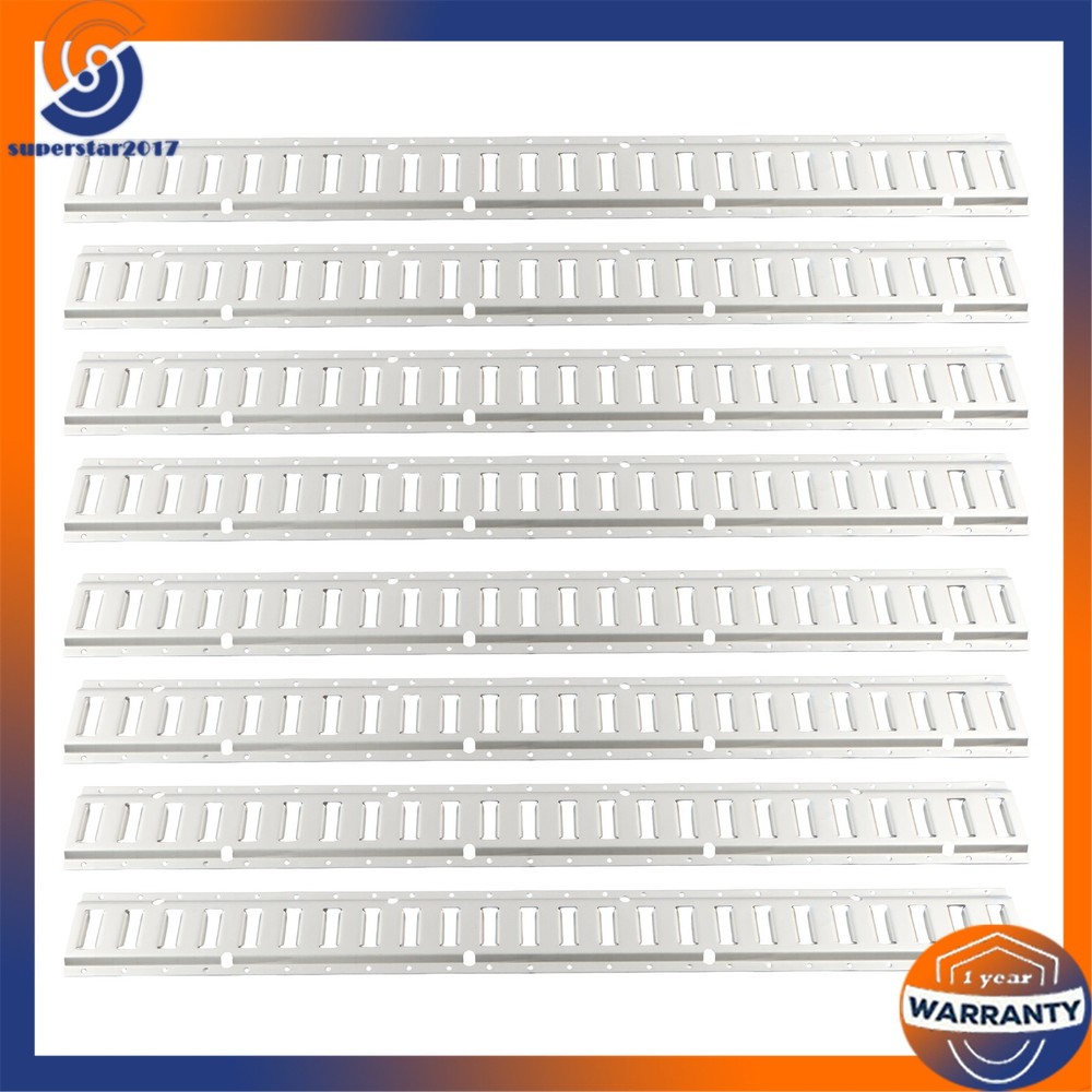 8 Pack 4' E Track Tie Down Rail Kit 2000 lbs Galvanized Steel For Vans Trailers
