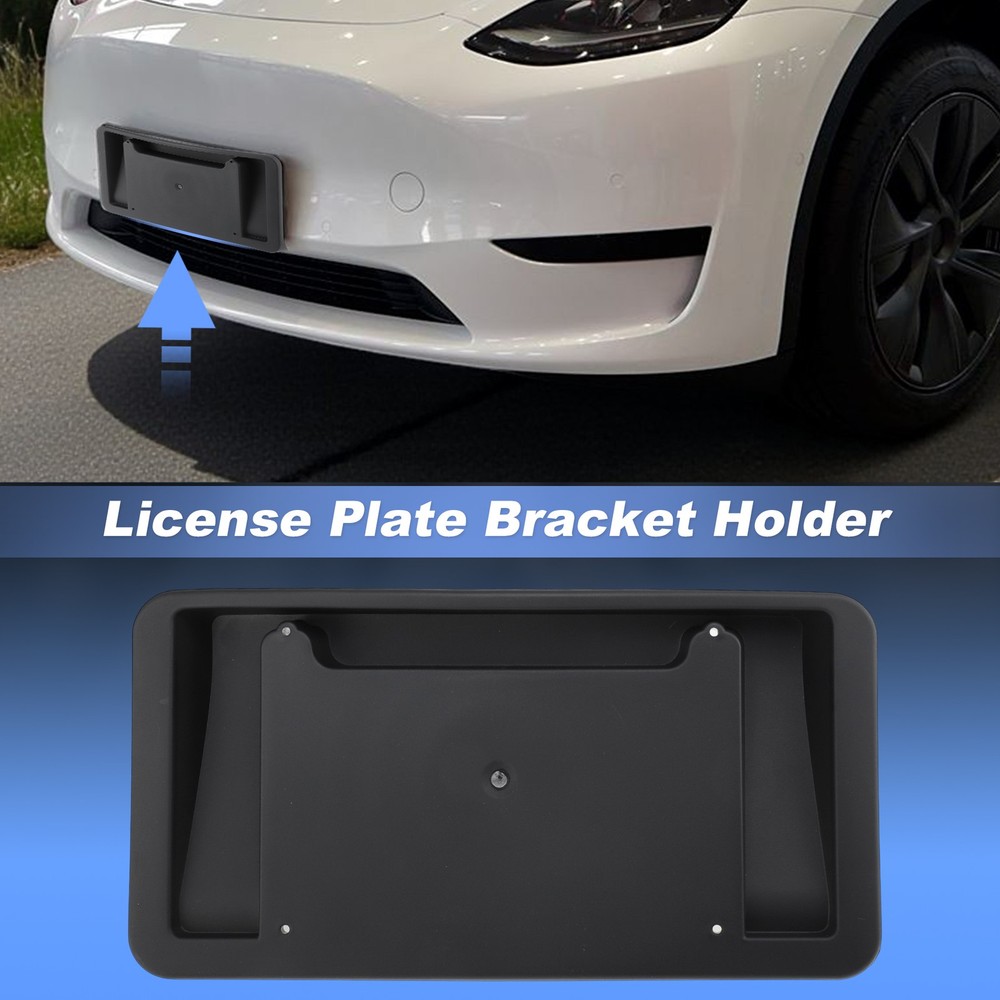 Front License Plate Mount Bracket Frame For Tesla Model Y 2020-2023 1493090-00-A