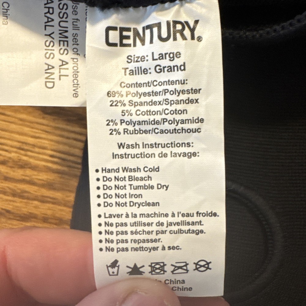 Century M/Armour Forearm/hand Black Large