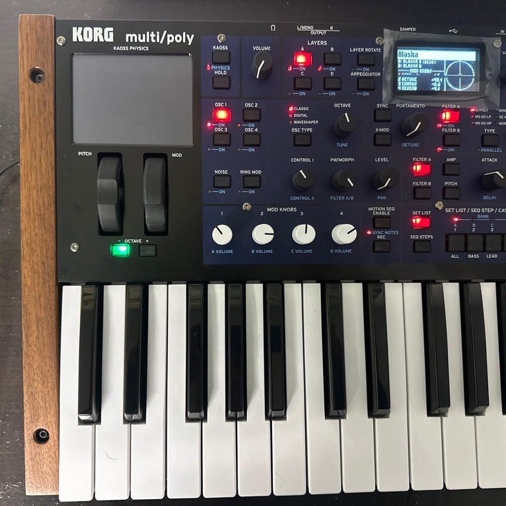 Korg Multi/Poly Digital Analog Synthesizer 37-Key (Rarely Used)