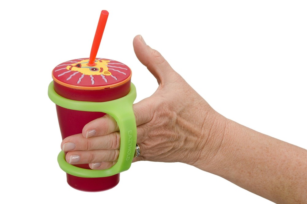 EazyHold Single Pack Sippy Cup Bottle Holder 7 1/2" - Grip Handle Adaptive Aid