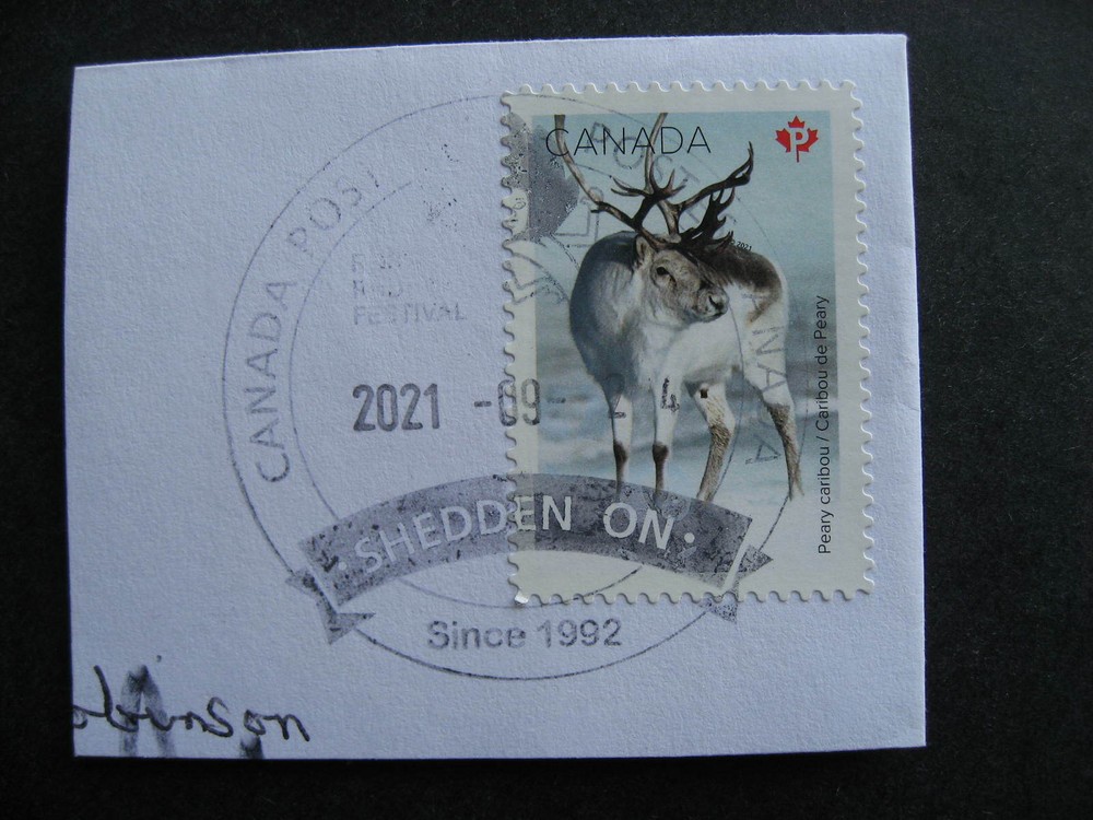 Canada offset tag error mammals Sc 3278 used with nice cancel too!