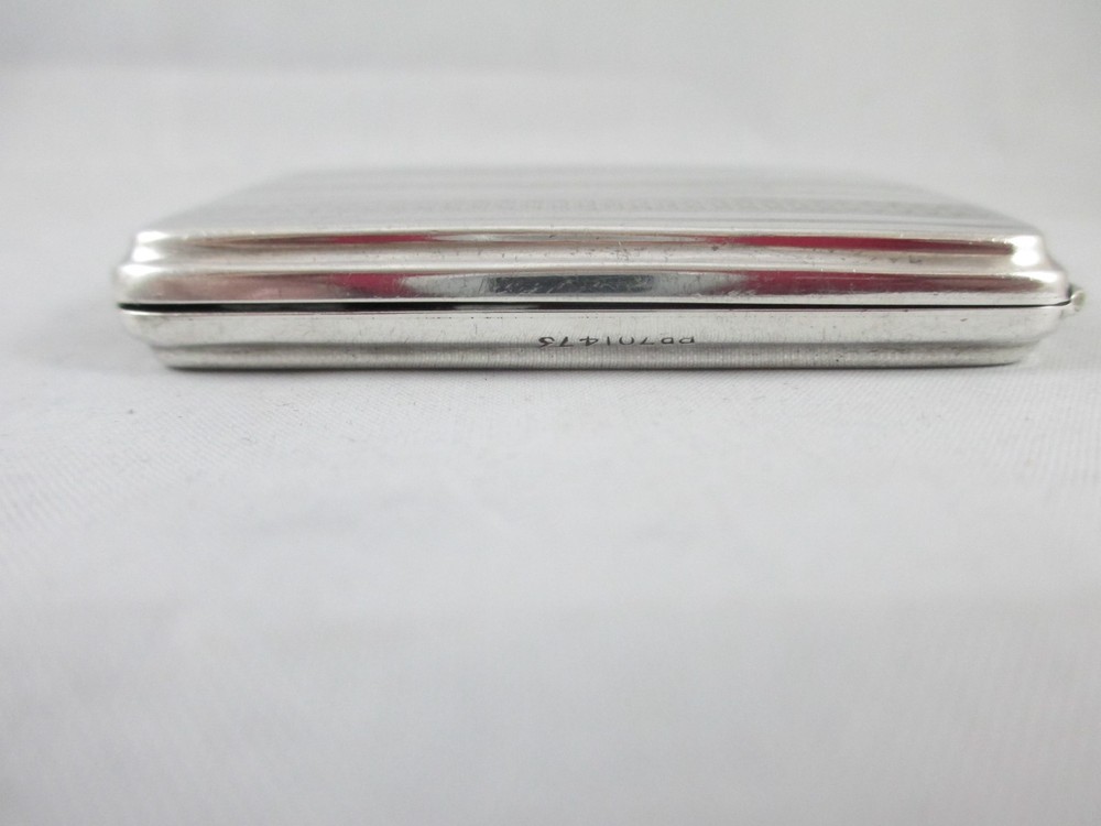 ART DECO SOLID SILVER, GEORGE V MATCH BOOK CASE, THOMAS LACK, BIRM. 1926