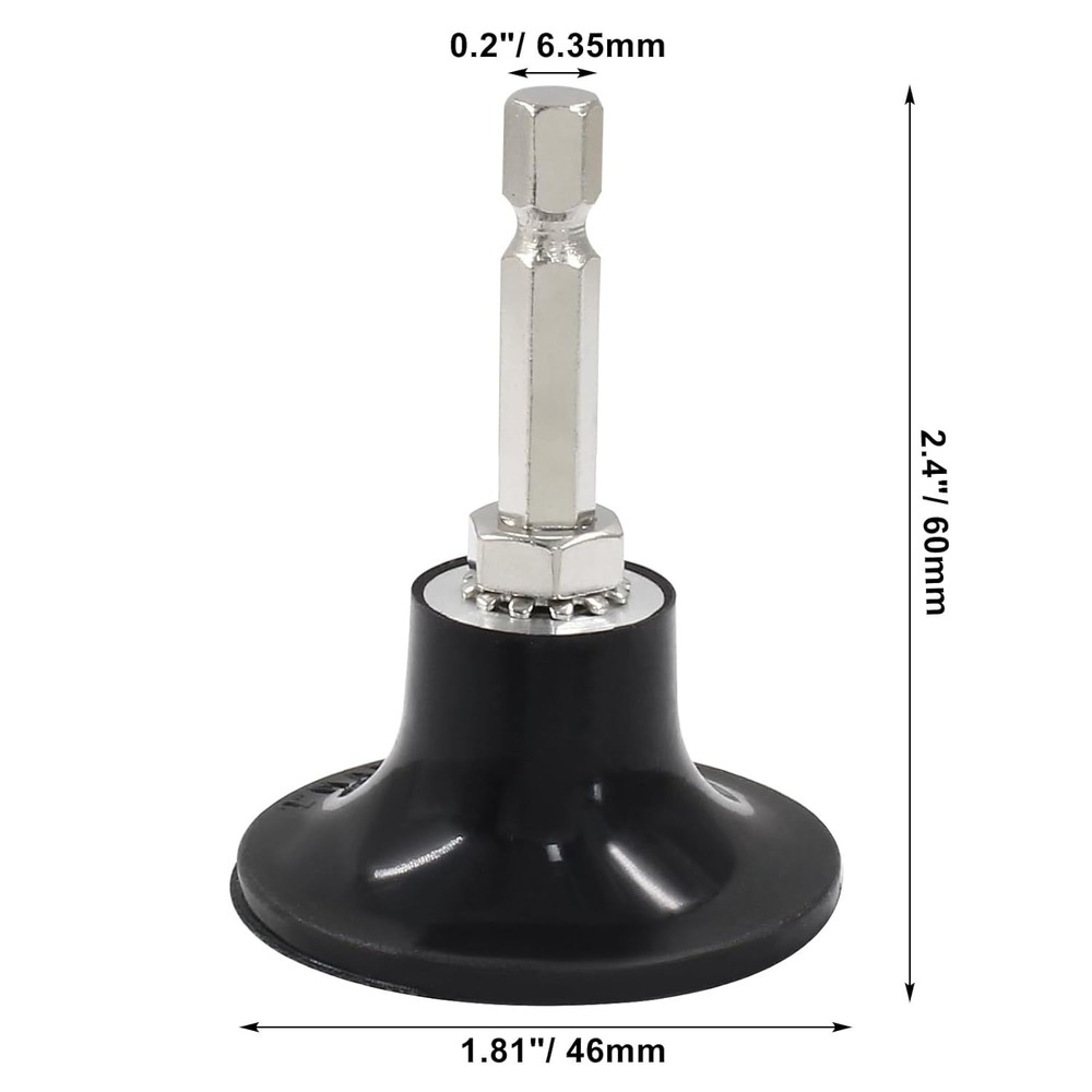 2 Inch Disc Pad Holder, Roll Lock Disc Pad Quick Change Disc Adapter Sanding ...