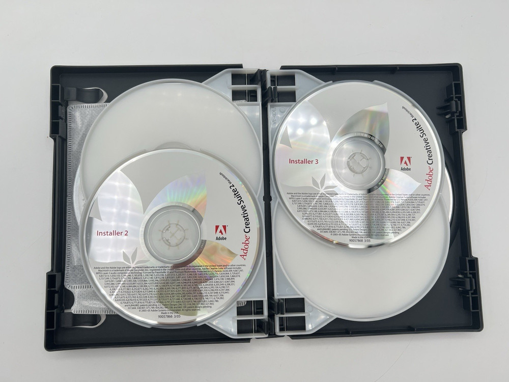 Adobe Creative Suite 2 CS2 Standard Mac Macintosh Disc Set Vintage Software