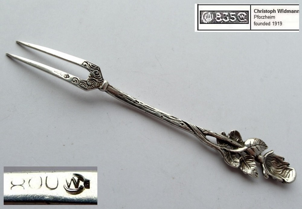 Serving Fork, Rose, Christoph Widmann, 800 Silver G314