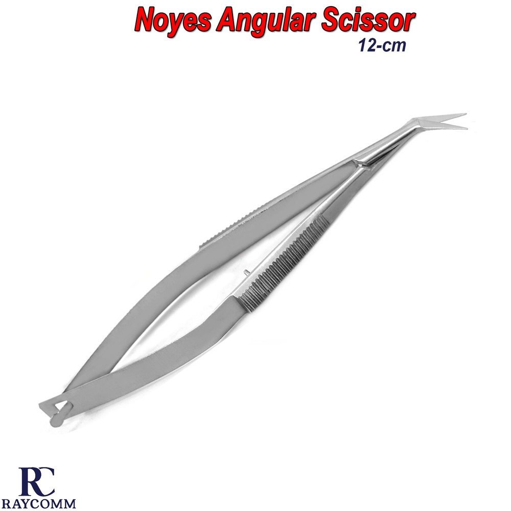 Noyes Angular Scissor Ophthalmology  Surgical Spring Precision Micro Shears CE
