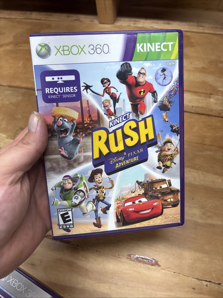 Microsoft 1414 Xbox 360 Kinect Sensor Bar & 10 Games - TESTED NICE DISCS!