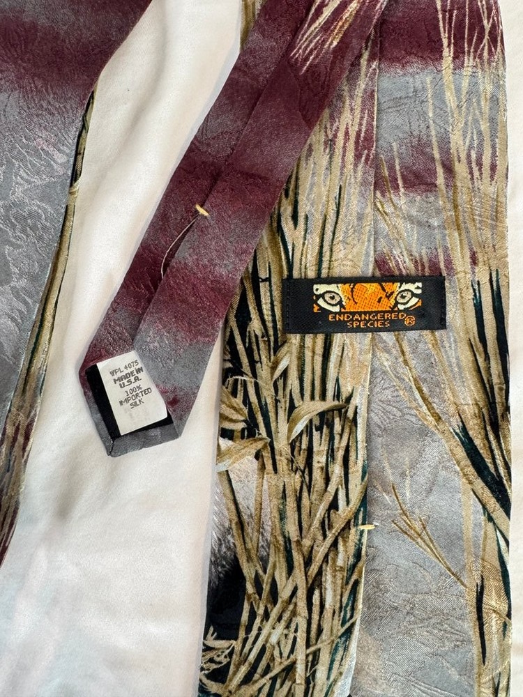 Endangered Species Panda Silk Tie