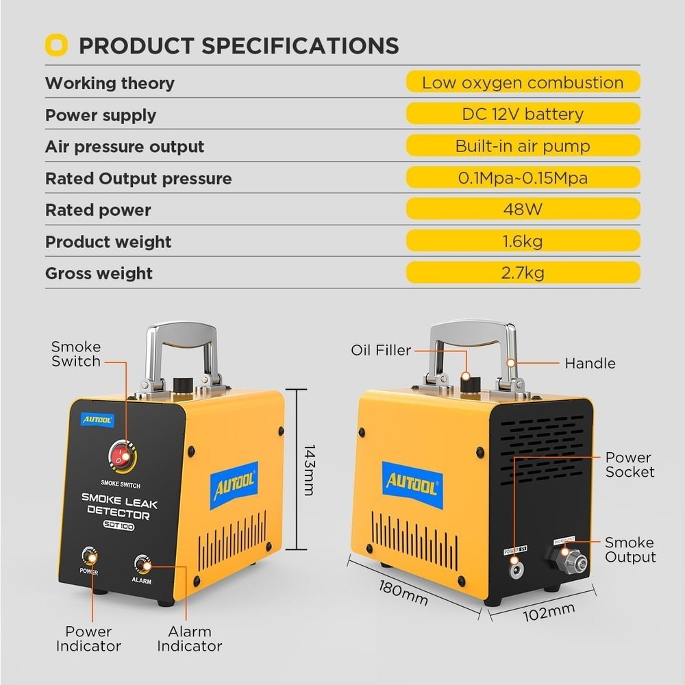 Advanced EVAP Leak Detection System with Built-in Air Pump - Compact & Efficient