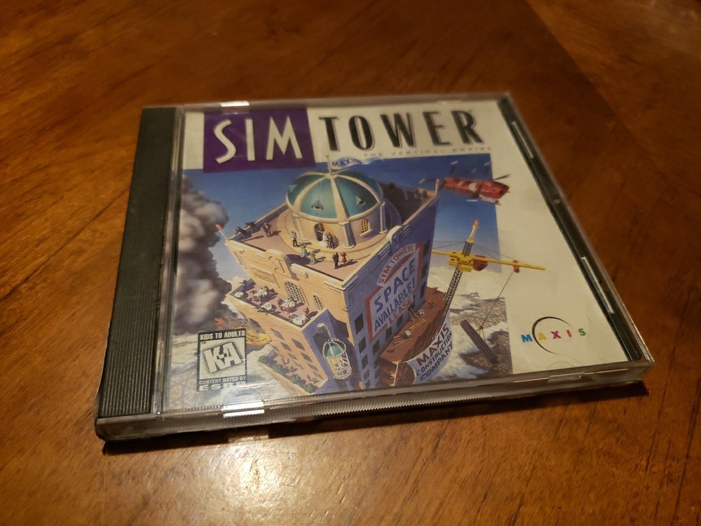 Sim Tower - The Vertical Empire -  PC CD Rom - Maxis