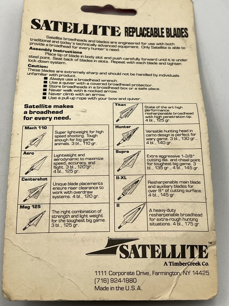 Satellite Archery Titan STS12 .020" Stainless Replacement Blades 12Pack