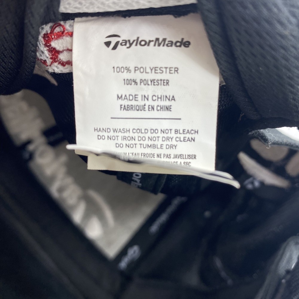 TaylorMade SLDR Tour Preferred Black Strapback Adjustable Golf Hat