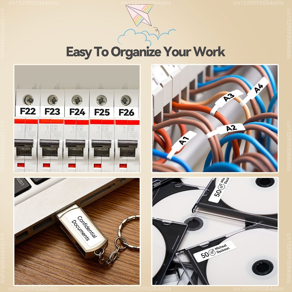 Marklife P15 Bluetooth Thermal Label Printer Mini Inkless Label Maker