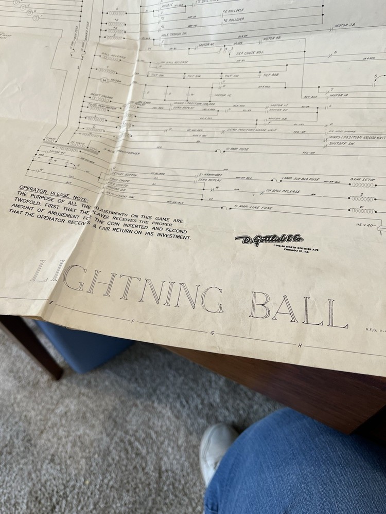 Lightning Ball Pinball Schematic