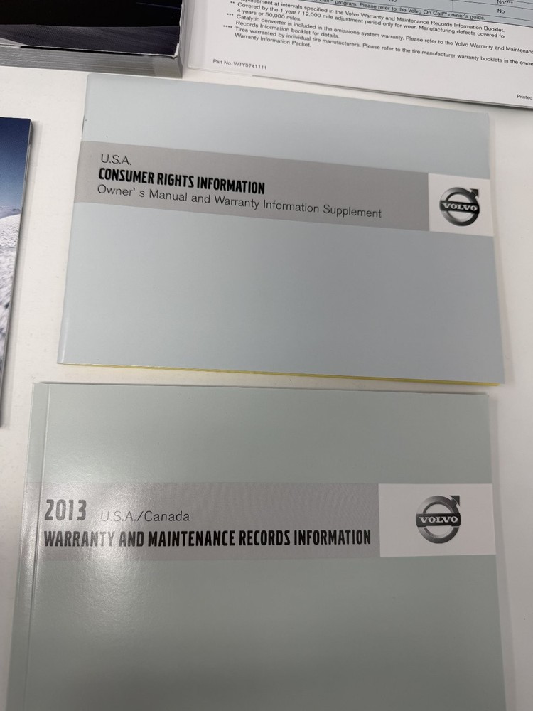 2013 Volvo XC90 Owners Manual OEM Complete Set