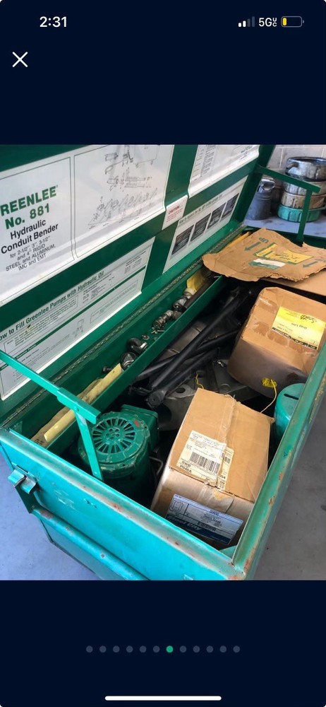 Greenlee conduit bending tools