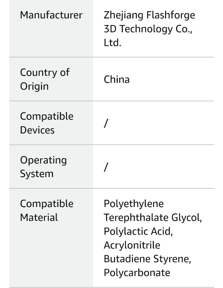 Flashforge Adventurer 3 3D Printer with Removable Nozzle - Black