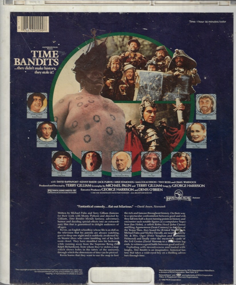 TIME BANDITS- CED **UNTESTED**