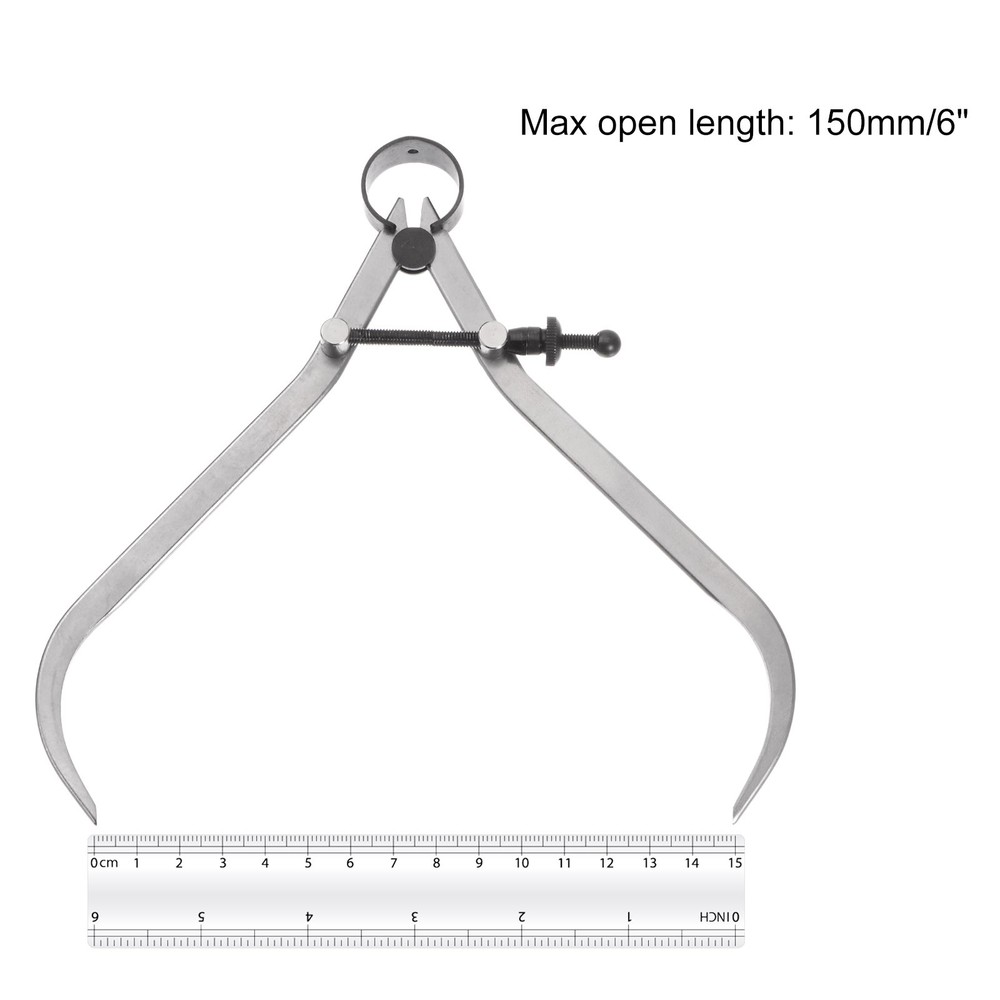 Spring Joint Caliper 6 " Carbon Steel Adjustable Spring Outside w Solid Nut