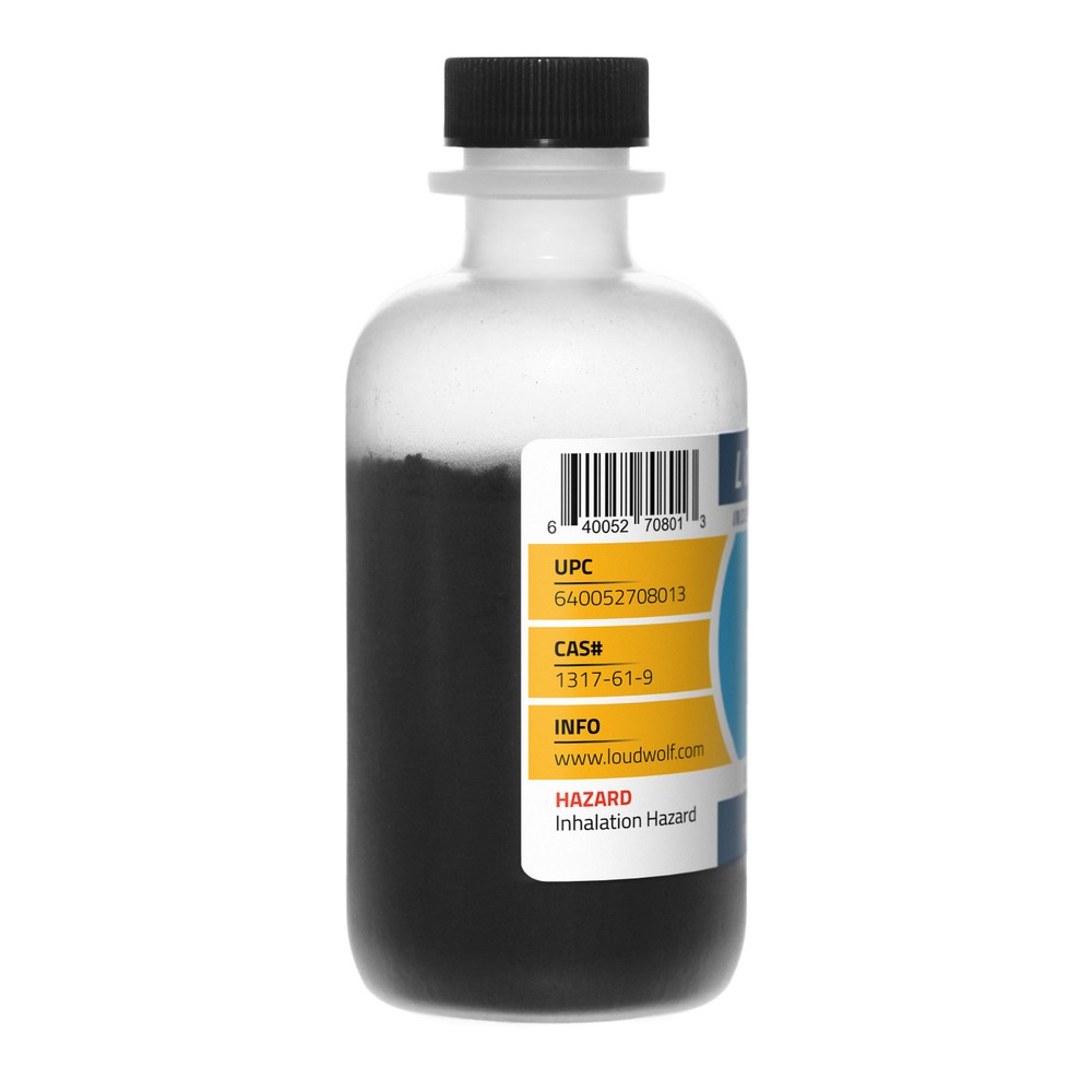 Magnetite (Black Iron Oxide), 8oz, Reagent Grade, Sturdy Bottle SHIPS SAME DAY