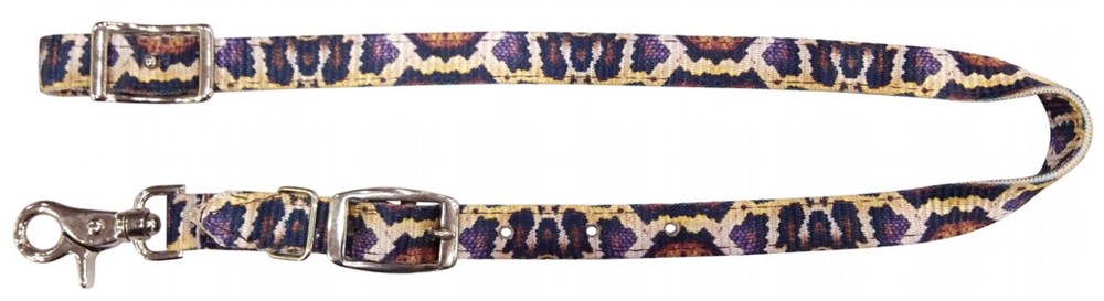 Showman Snake Print Nylon Wither Strap