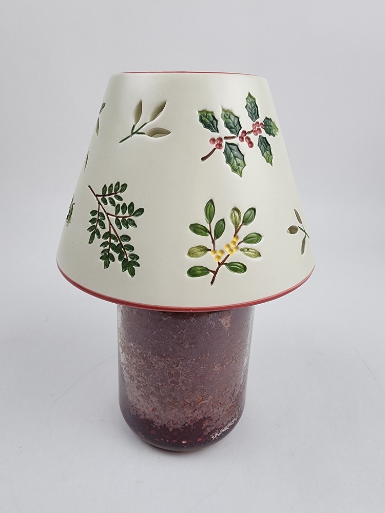 PAC Large Jar Candle Shade Topper Winter Foliage Theme