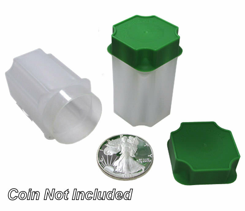 American Silver Eagle Square Coin Tubes by Guardhouse, 40.6mm, 5 pack