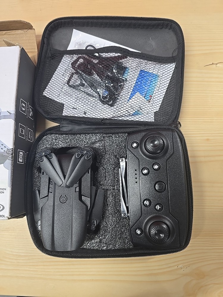 E99 Drone Pro 4K Single Camera with Case in Black