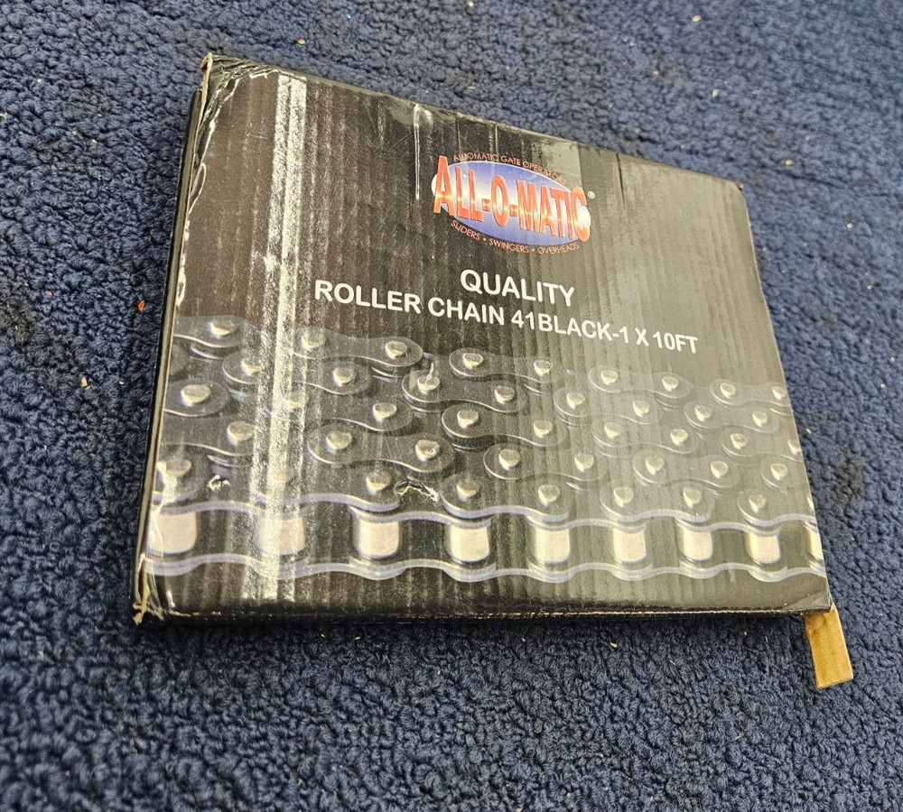 ALL-O-MATIC 41BLACK-1 x 10FT Roller Chain - Gate Operator Accessory