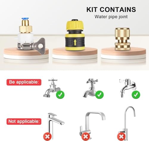 Water Fed Pole Kit, Rotatable Solar Panel Cleaning Brush & Squeegee, Small 35ft