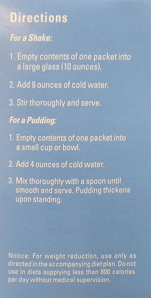 DPTG ASPARTAME FREE Vanilla Pudding-Shake