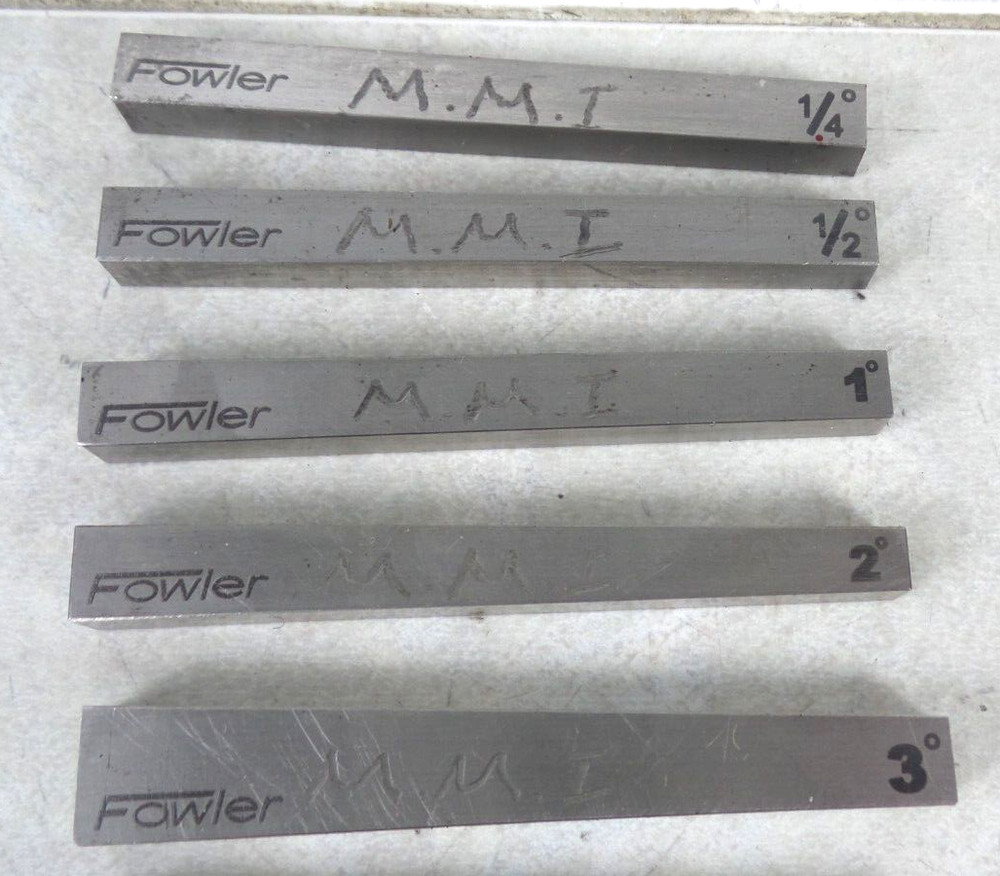 FOWLER 12PC ANGLE BLOCK SET (G123276-2 (IR) EE-8)