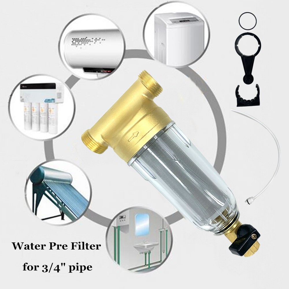 60μm Whole House Water Pre-Filter System Reusable Spin Down Sediment Filter