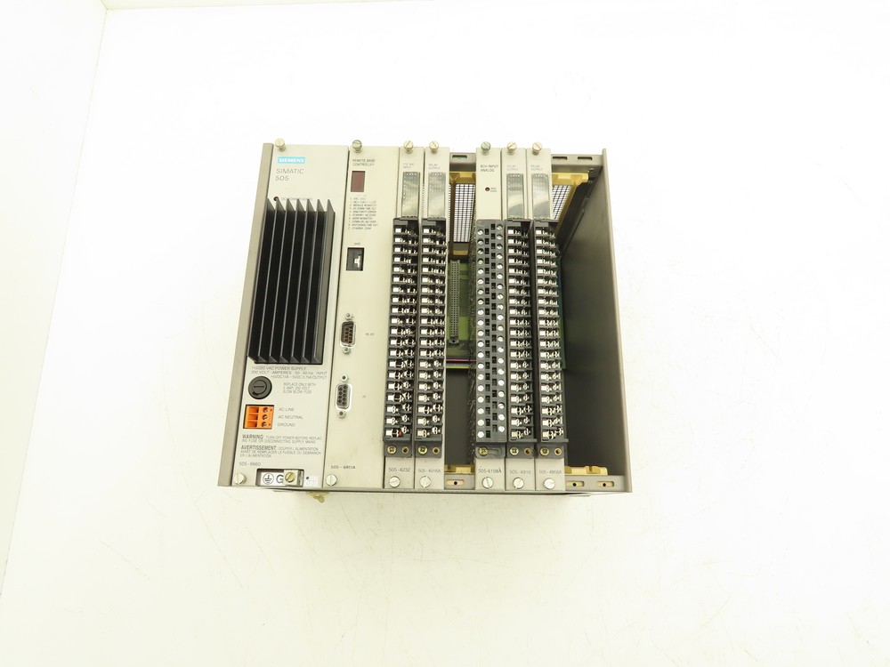 Siemens 505 PLC Chassis Rack PSU Base Controller I/O Modules