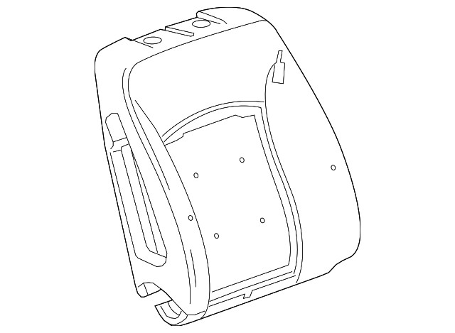 Genuine GM Passenger Side Front Seat Back Pad 22774673